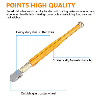 2Pcs Professional Glass Cutter Tungsten Carbide Tip Precision Tiles Cutting Tool TheSiliconValley Does Not Apply - фотография #4
