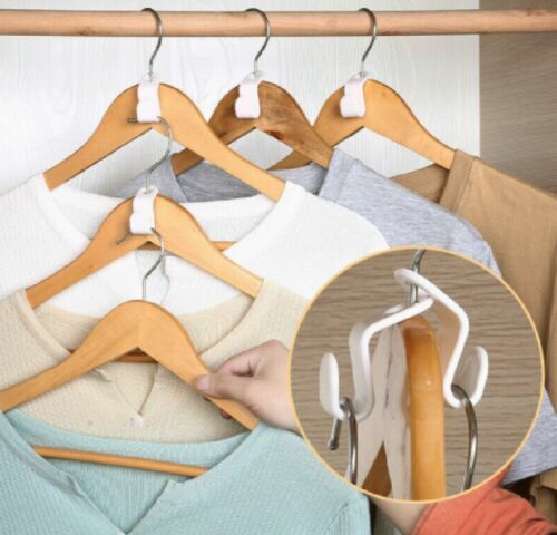 40 Pcs Clothes Hanger Connector Hooks Closet Hangers Organizer Space-saving Clip Unbranded DOES NOT APPLY - фотография #9