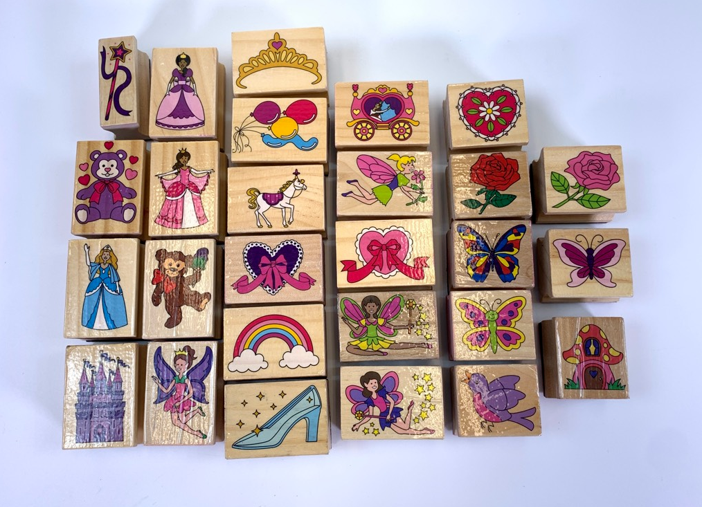 Rubber Wooden Wood Block Crafting Ink Stamps Mixed Themes Lot Of 27 Unbranded DOES NOT APPLY