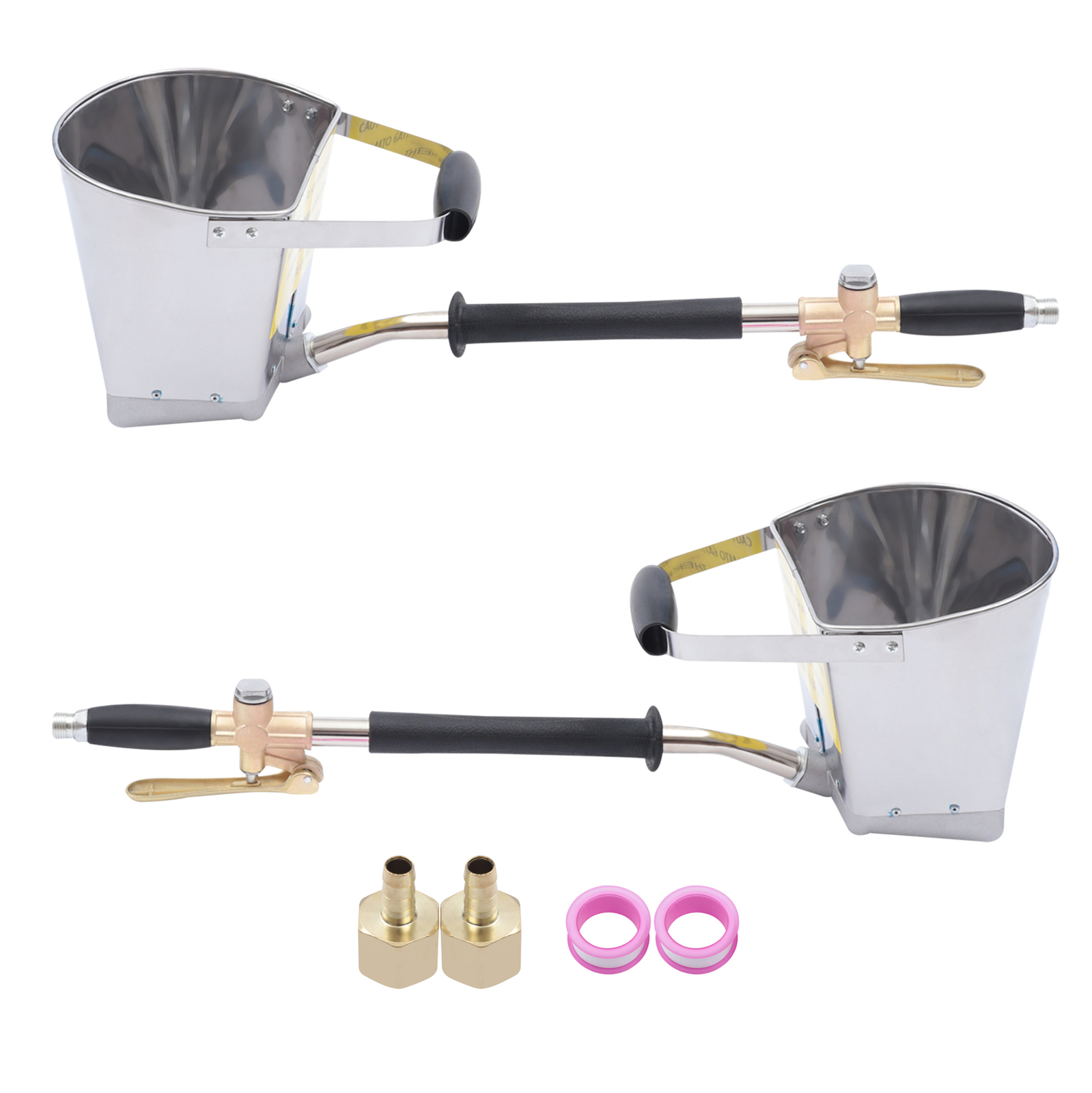 2* Cement Mortar Sprayer Hopper 4 Jet Paint Wall Concrete Stucco Spray Gun Tool Unbranded Does Not Apply - фотография #3