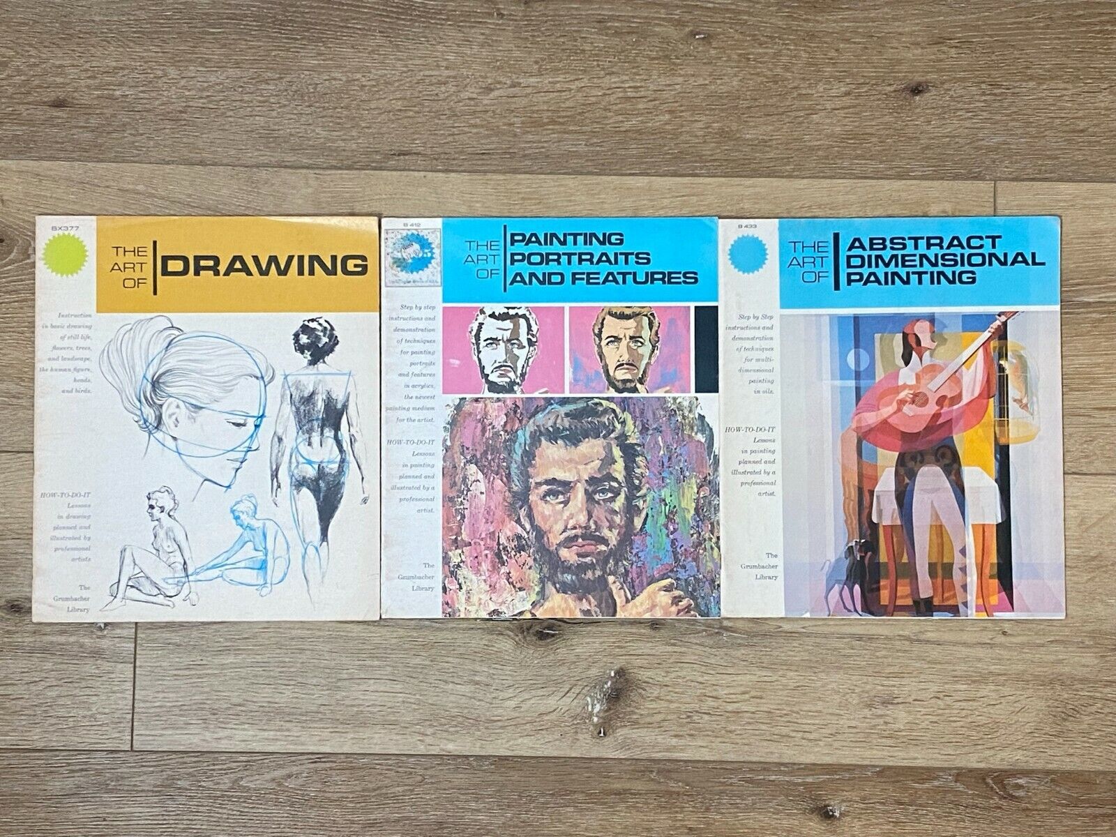 Lot of 3 Vintage Grumbacher Library, Drawing, Painting portraits and features... Grumbacher