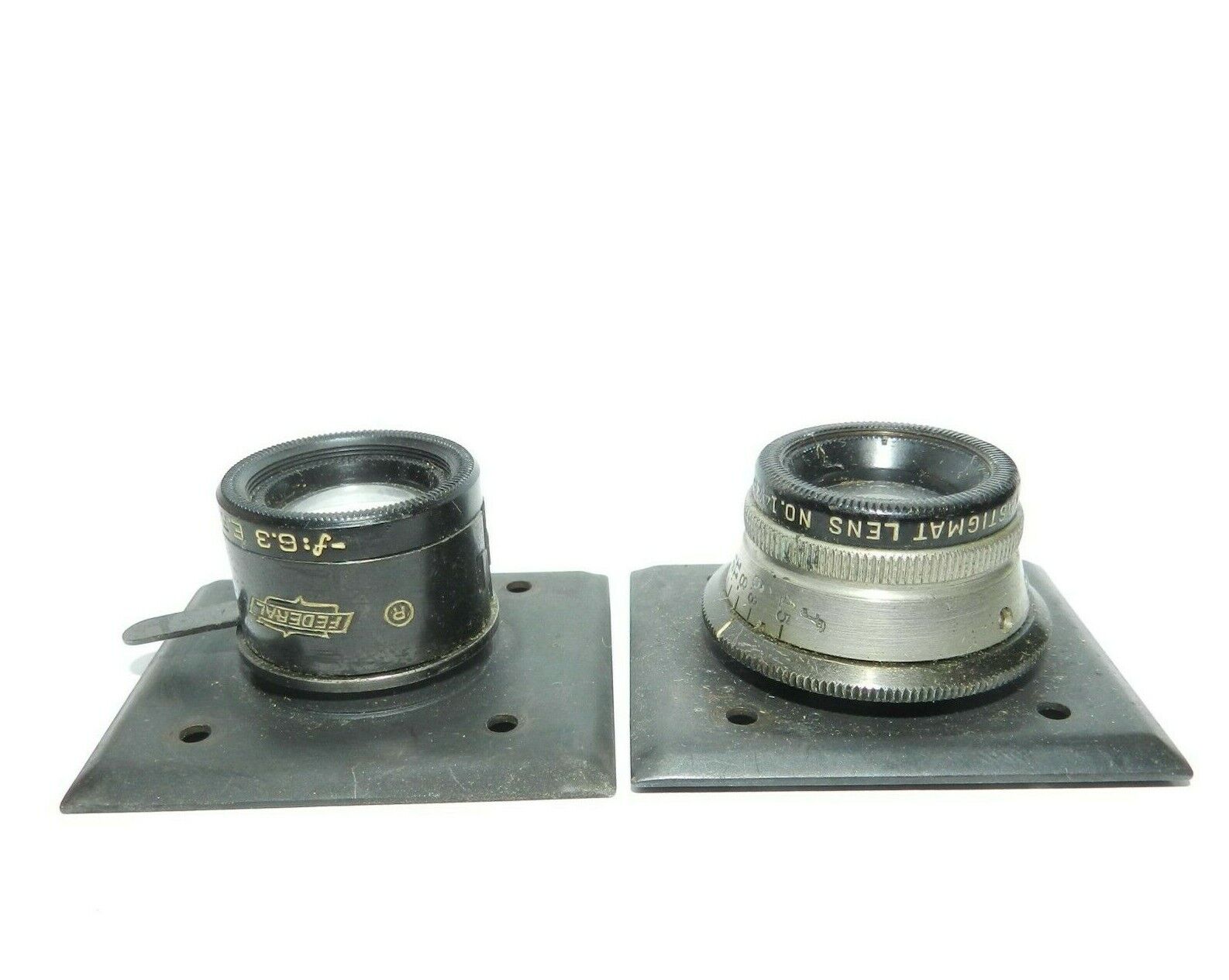 Federal Anastigmat lens 3.5" Decar lens no. 1430 and 1425    Federal - фотография #3