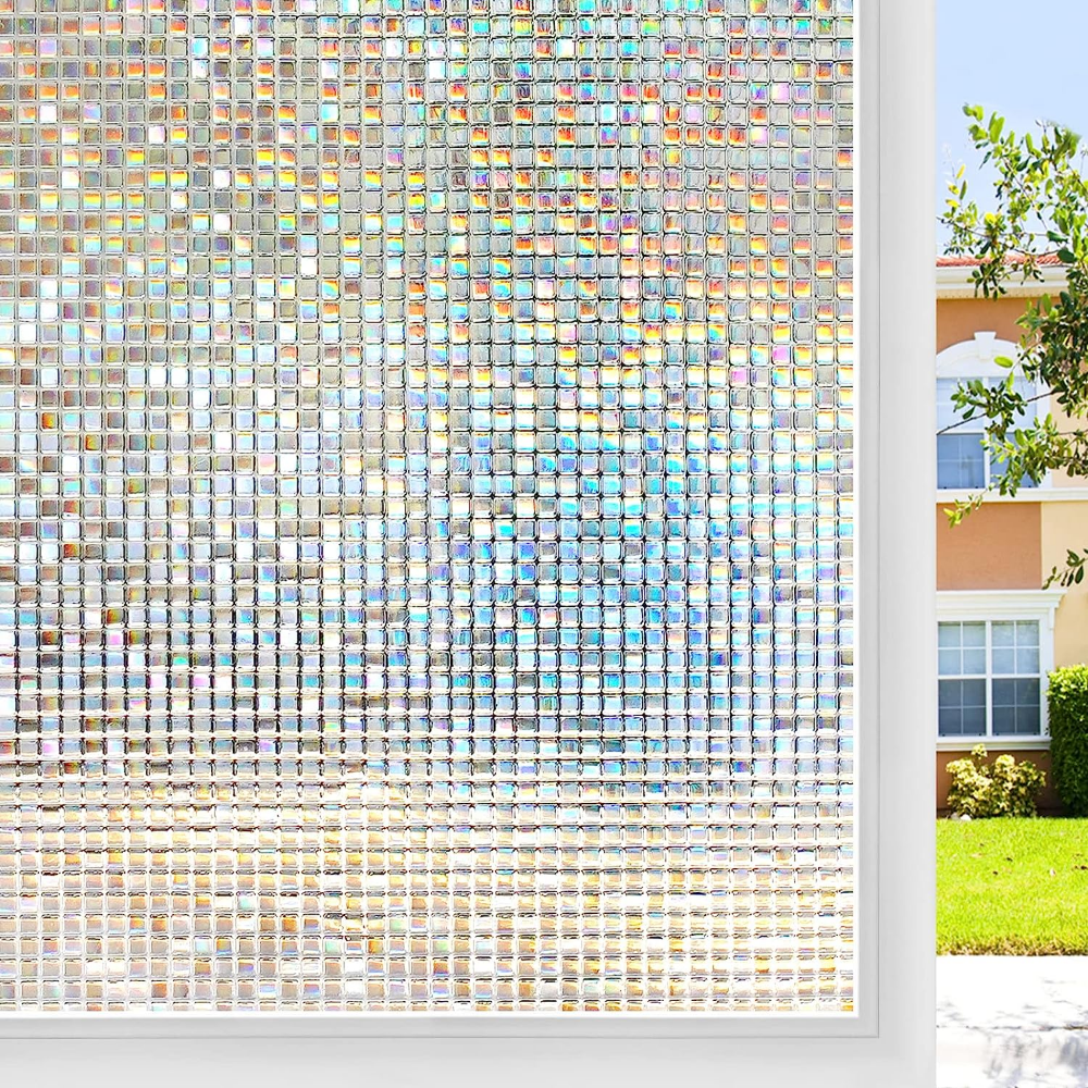 rabbitgoo 3D Window Privacy Films Mosaic Stained Glass Static Cling Decorative Rabbitgoo B01JFILPIS