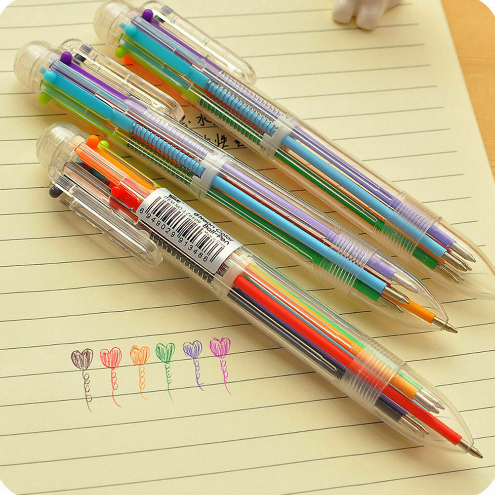Wholesale 10PCS Multi-color 6 in 1 Ballpoint Pens Kids School Office Pen Supply Unbranded - фотография #7
