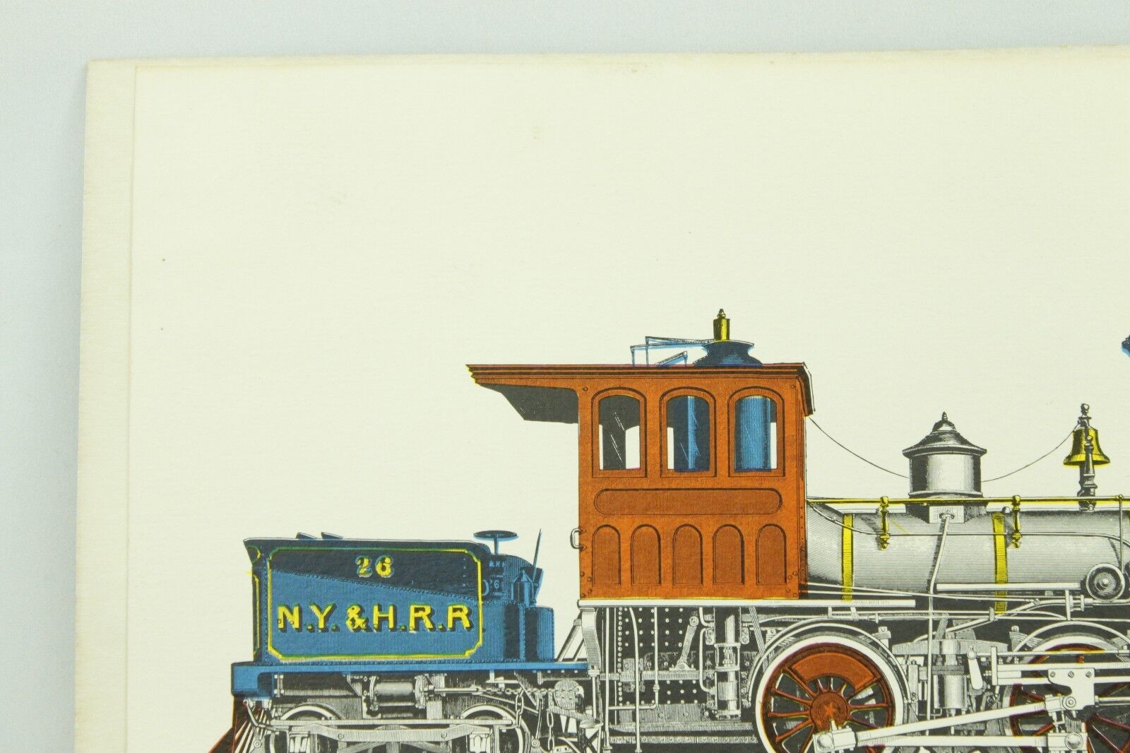 Vintage Train Print Illustrations Forney Double-Truck Locomotive Railroad Lot Без бренда - фотография #3