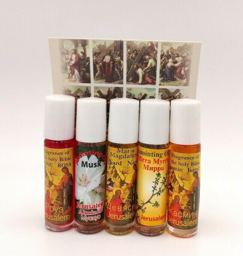 Anointing Oil Lot 5 Roll With Certificate HolyLand Jerusalem Authentic Materials Без бренда
