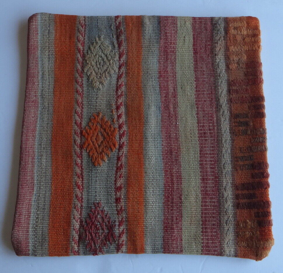 Vintage Turkish Kilim pillow cover (#60) Handmade