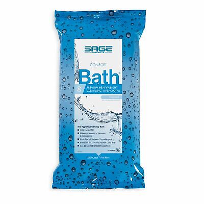 Sage Comfort Bath Cleansing Heavyweight Wipes 8 X 8" 7900 4 Packs 32 Wipes Generic 7900 - фотография #5