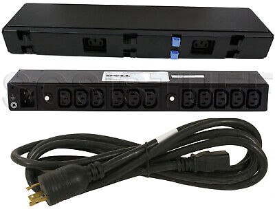 4x Dell PDU AP6021 13x C13 Outlets 1T891 +L5-20P to C19 100-120VAC 1Ø 20A Cable Dell 1T891