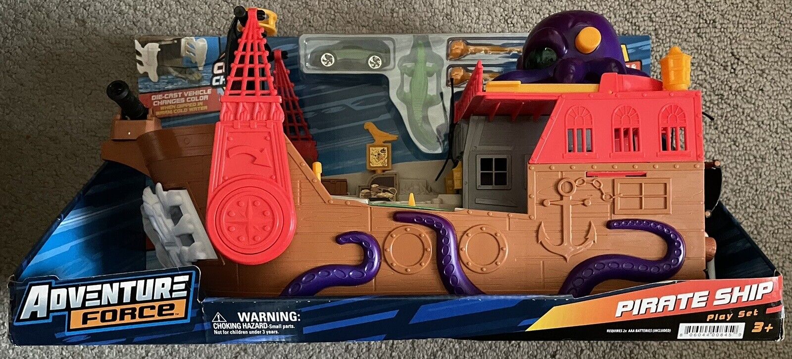 Adventure Force Pirate Ship Die-Cast Vehicle Playset, Multi-Color, Color Change Adventure Force Does not apply - фотография #2