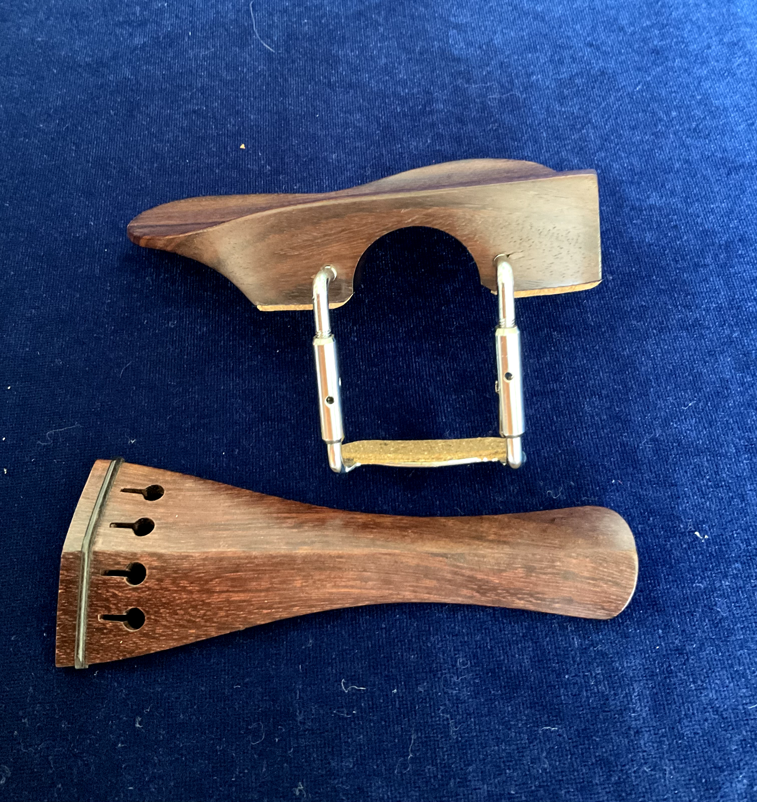violin Rosewood hollow tailpiece and Chinrest, High quality Unbranded - фотография #3