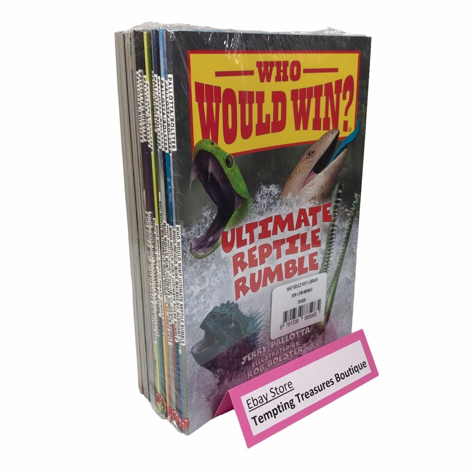 NEW & SEALED 26 Books Who Would Win COMPLETE SERIES Jerry Pallotta Book Set Gift Без бренда