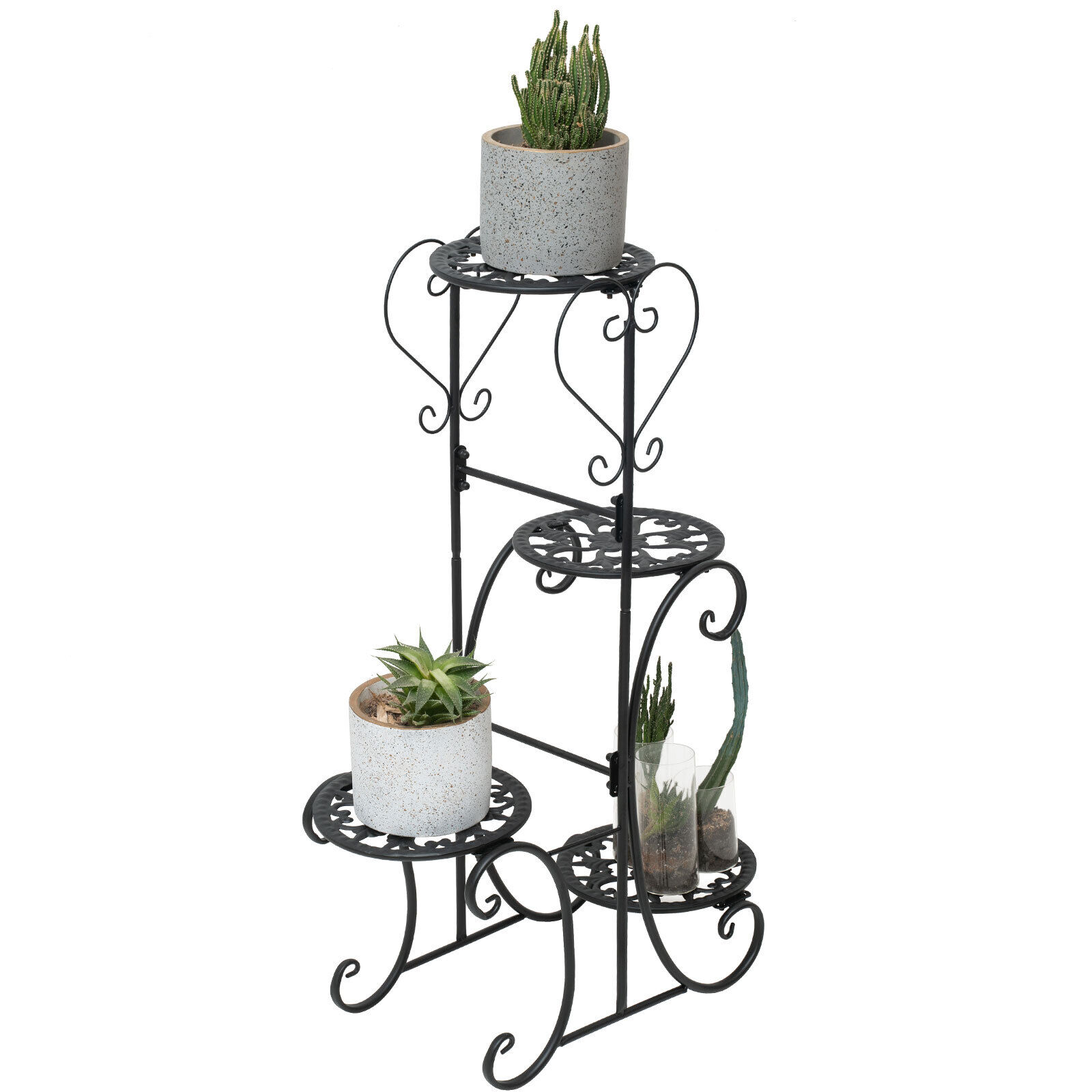 4Tier Metal Flower Pot Stand Plant Display Holder Indoor Balcony Garden Home USA Unbranded Does not apply - фотография #4