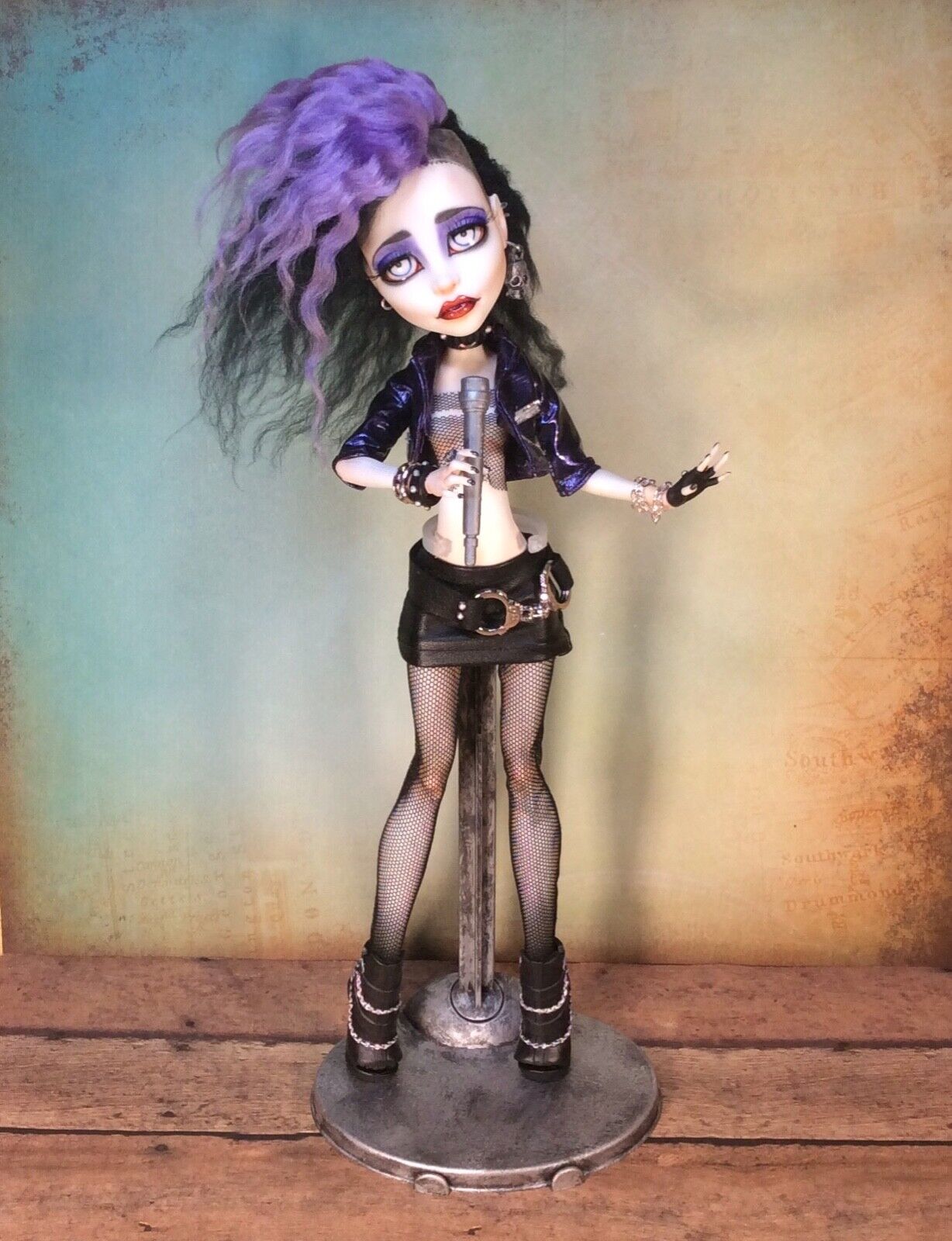 Monster High Spectra OOAK doll by artist Vanessa Monique Mattel