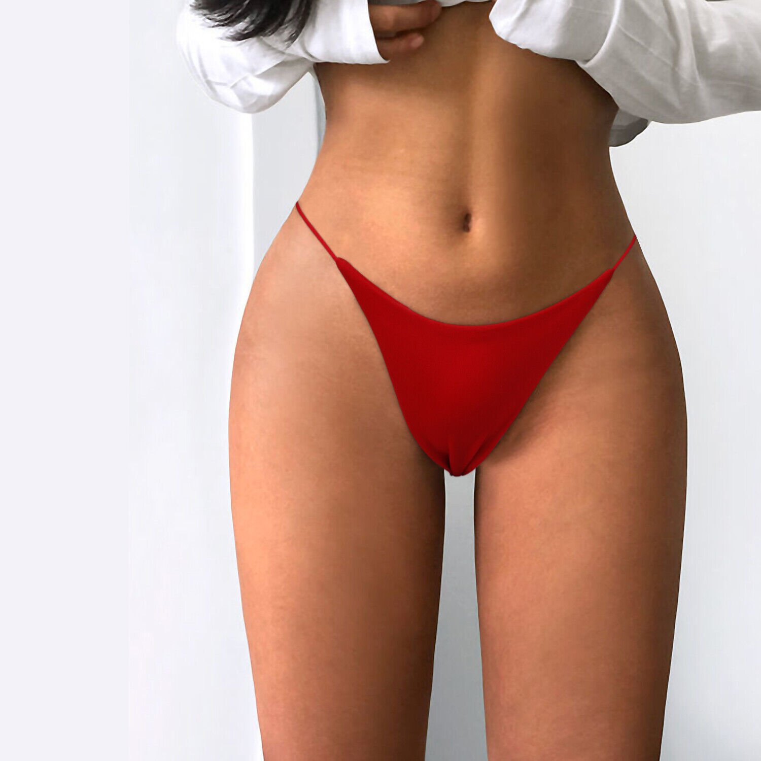 Women Sexy Bikini Thong Thin Strappy G-string Seamless Panties Briefs Underwear DONWELL - фотография #10