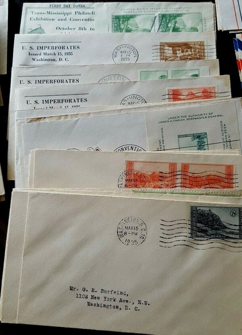 Us stamps first day covers catchet pre 1975 **10** different all in exceptional  Без бренда - фотография #2
