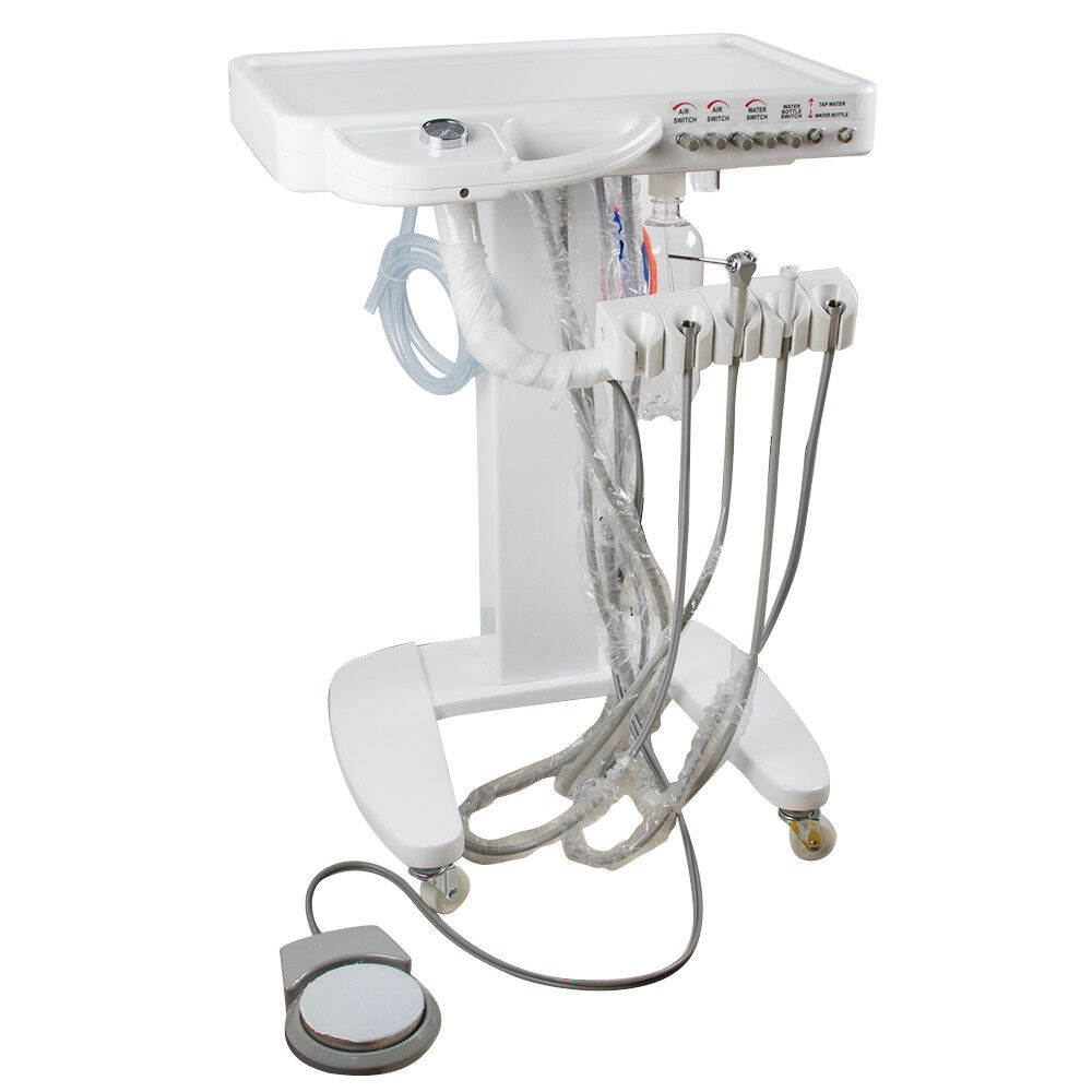Portable Dental Delivery Unit System 4Hole Syringe Cart  + 4H LED High Handpiece Denshine 180779 - фотография #7