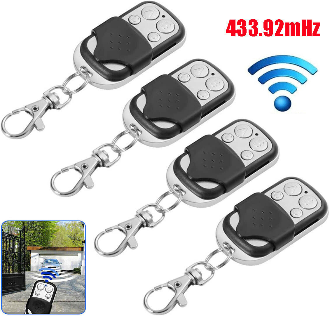 4x Universal Electric Cloning Remote Control Key Fob 433MHz For Gate Garage Door Unbranded Does Not Apply