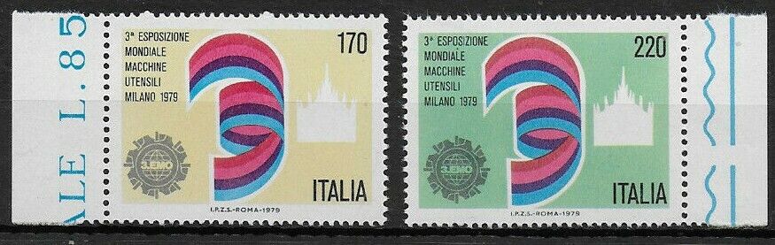 ITALY -1979- World Machine Tool Exhibition in Milano - MNH Set of 2 - #1370-1371 Без бренда