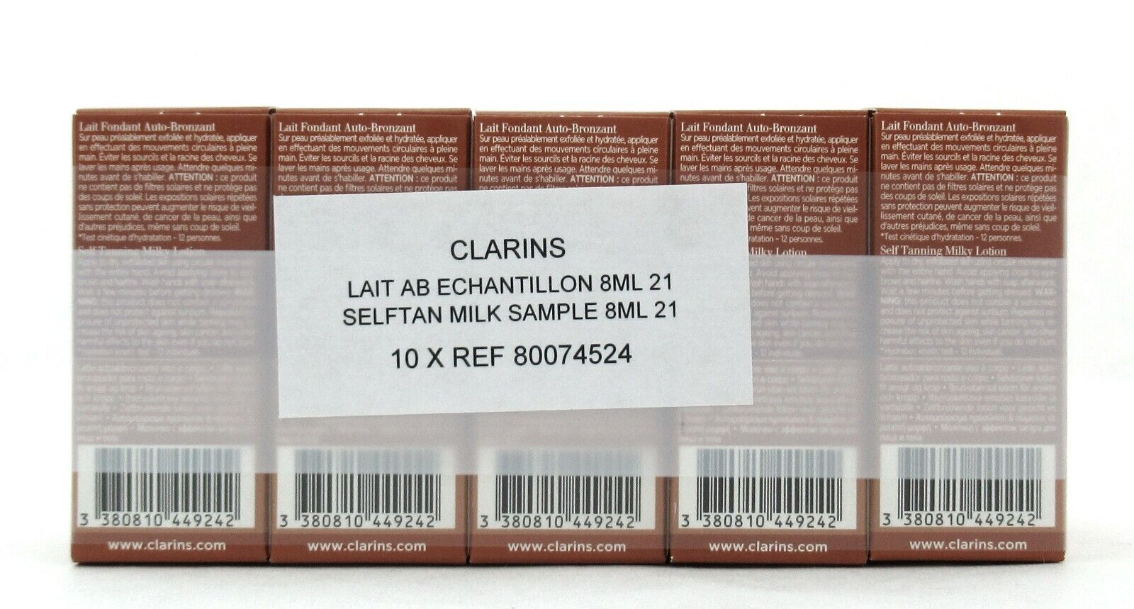 Clarins Self Tan Tanning Milky Lotion 8 ml./ 0.2 oz. Travel Size LOT of 10 New Clarins - фотография #5