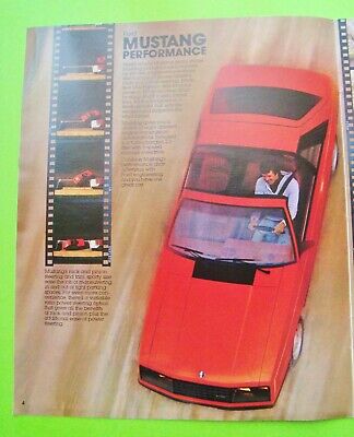 Four 1981 FORD MUSTANG DLX COLOR CATALOGS Brochures EACH 16-pgs COBRA Ghia XLNT+ Без бренда - фотография #4