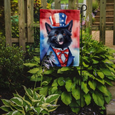 Schipperke Patriotic American Flag Garden Size DAC5795GF Без бренда - фотография #2