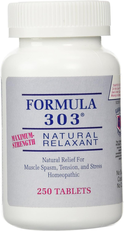 Formula 303 Maximum Strength All-Natural Relaxant Tablets, 250 Tablets; All-Natu Does not apply