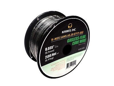 Made in USA (2 Rolls) K-NGS E71T-GS .035 in. Dia 2lb. Gasless-Flux Core Wire Kiswel Inc. E71TGS - фотография #6