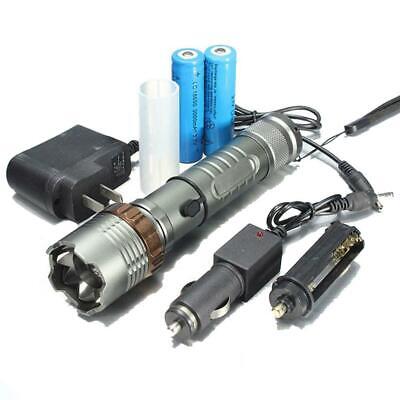 5000Lumen LED Zoom Flashlight Torch Rechargeable with 18650 Battery + US Charger Unbranded Does Not Apply