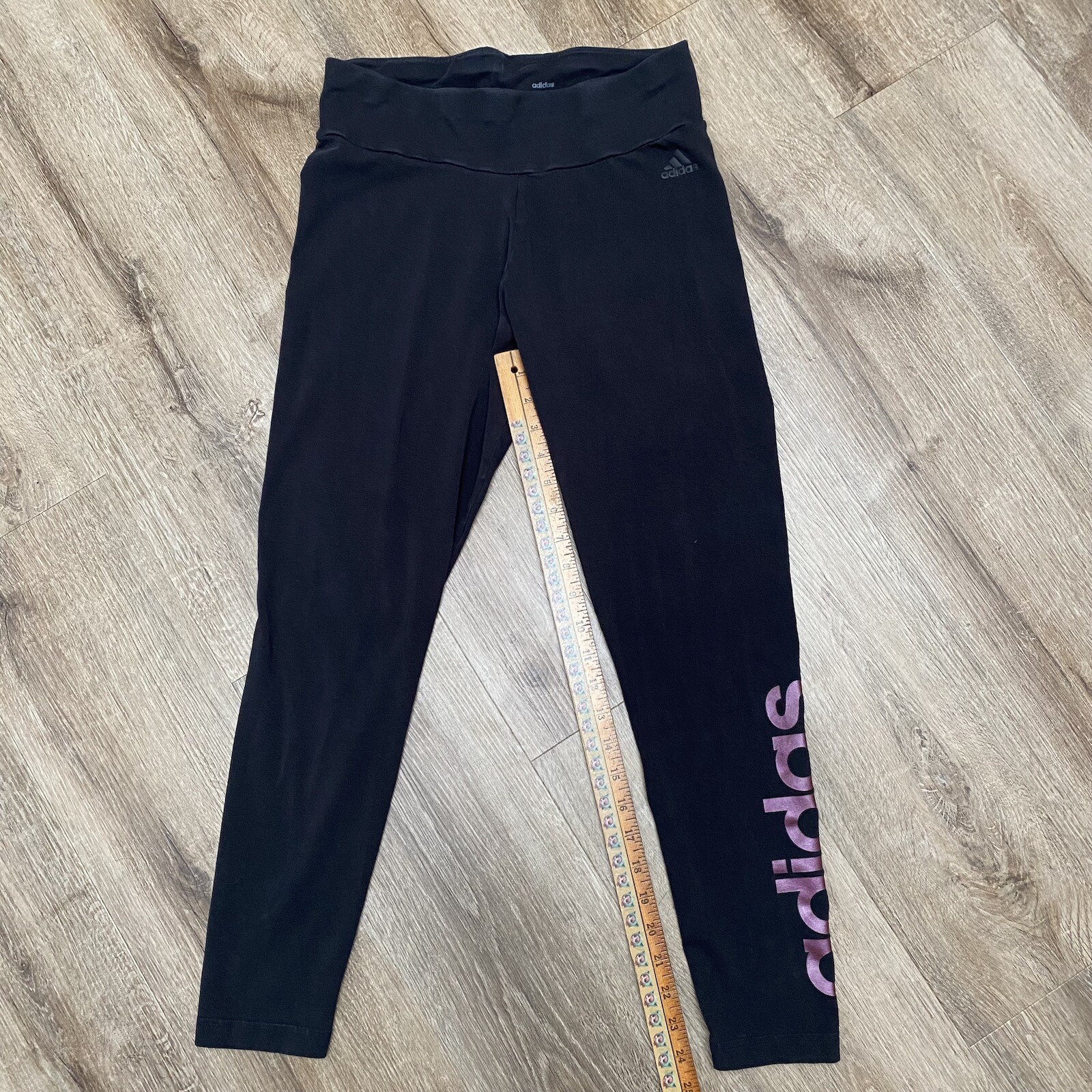 Adidas Hoodie Womens Large Black Cropped Leggings Yoga Running Outdoor Ladies Adidas - фотография #3
