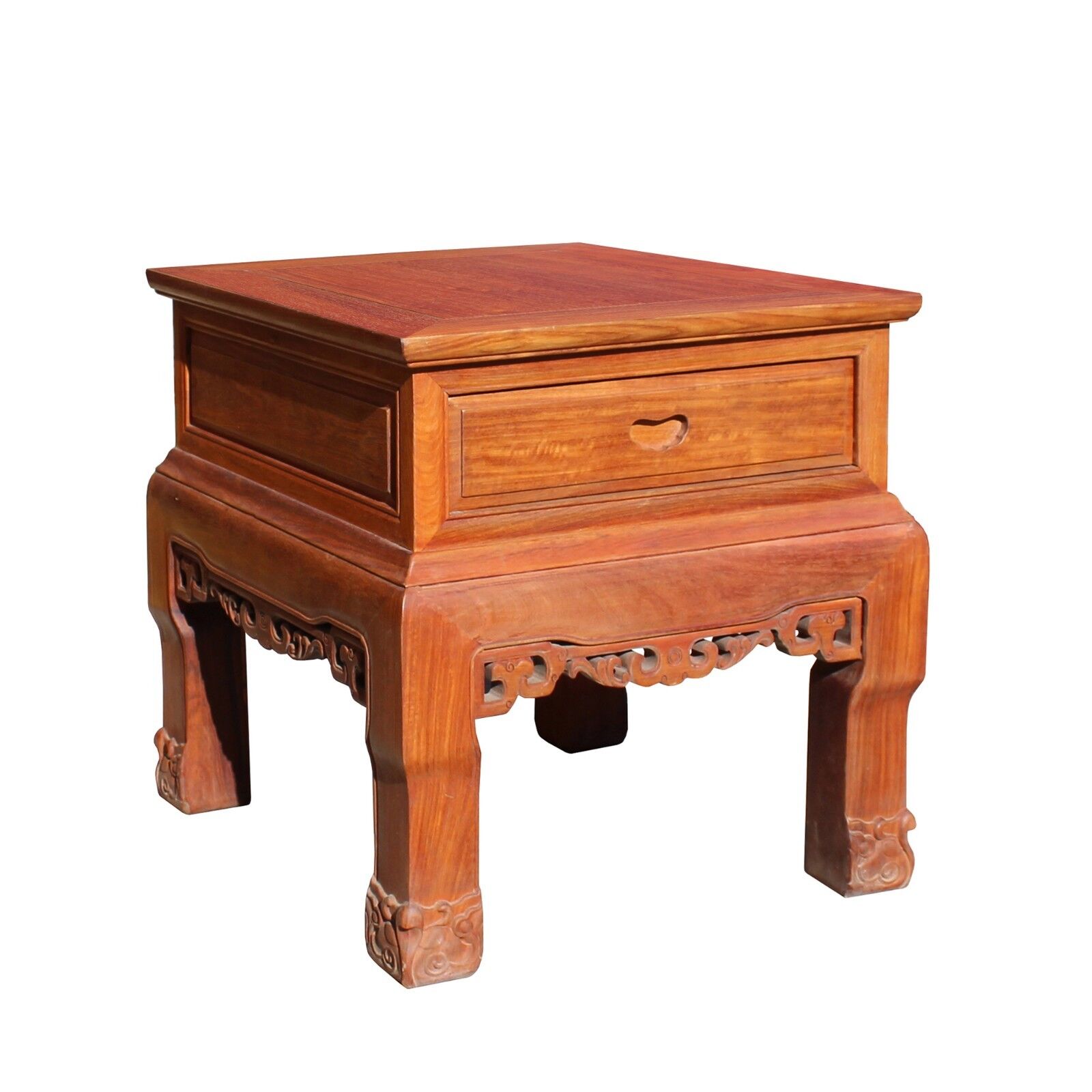 Chinese Oriental Huali Rosewood Plain Side Tea Table Stand cs4595 Handmade Does Not Apply - фотография #4