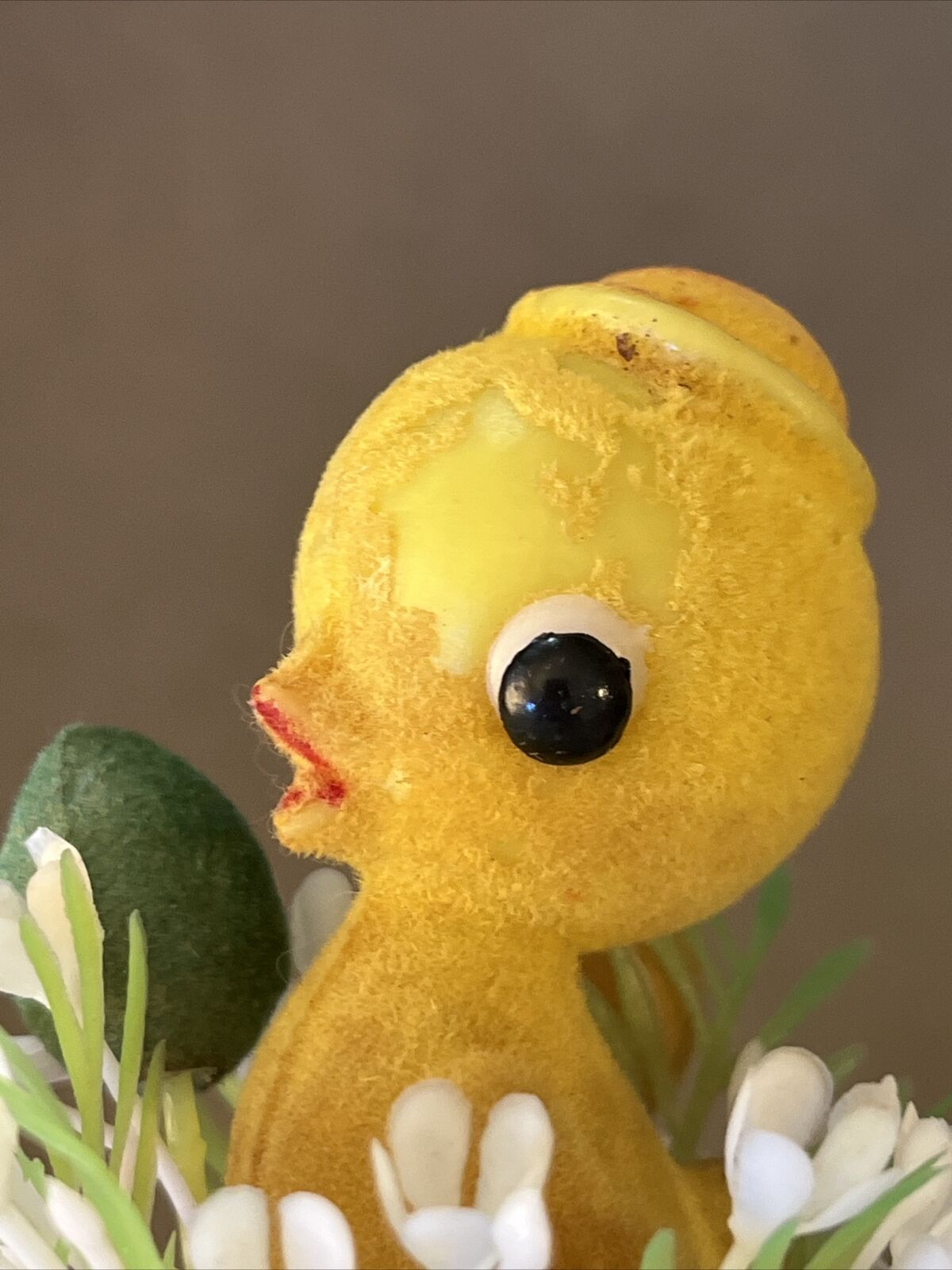 3 Vintage Easter Picks Flocked Birds Ducks Chicks Craft Basket Flaws AS IS-READ Без бренда - фотография #22
