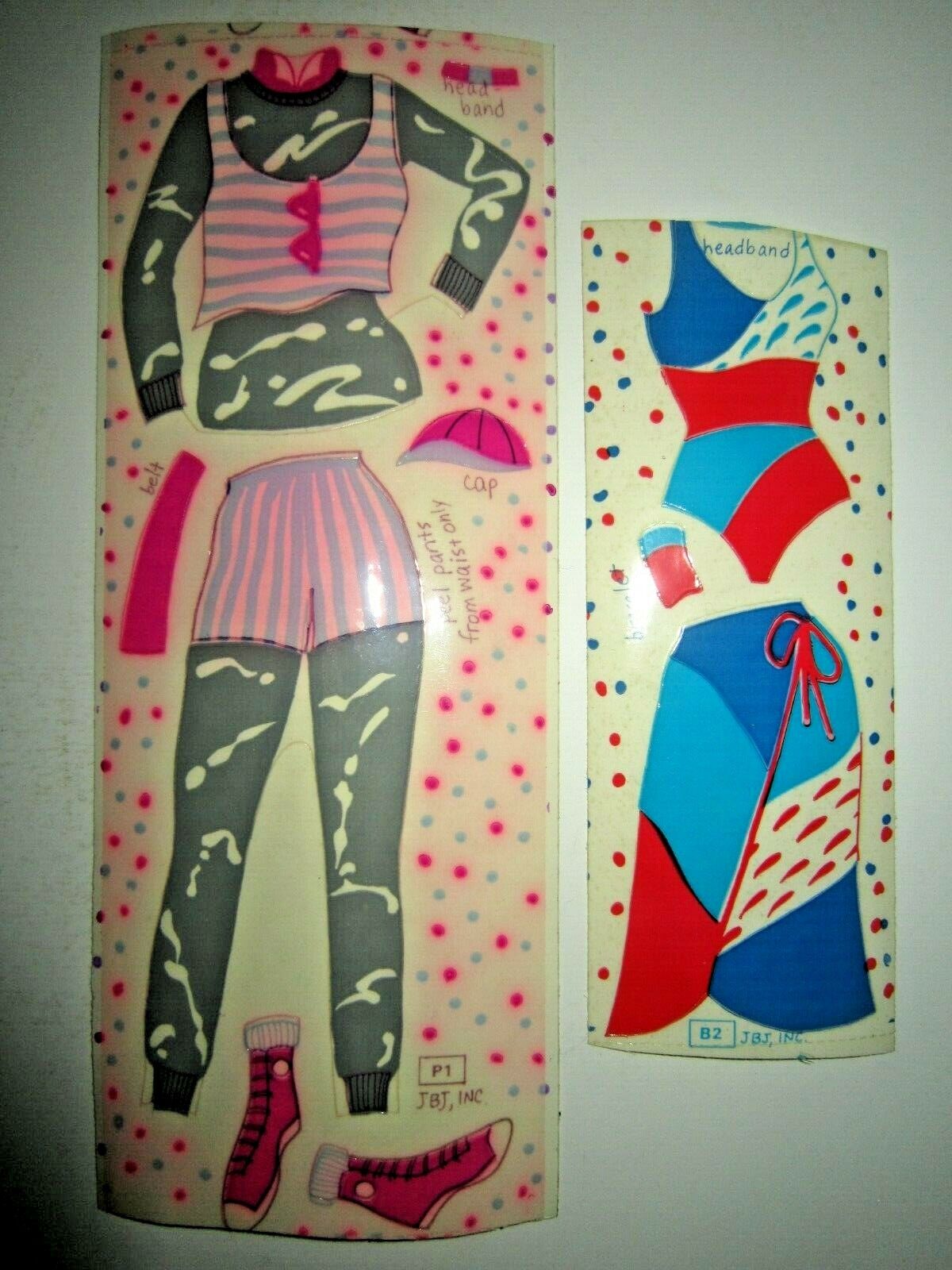 Lot Of 4 Vintage 1983 Stuck On Bonnie Doll & Sticker Clothing Packages JBJ - USA Stuck On Bonnie - фотография #7