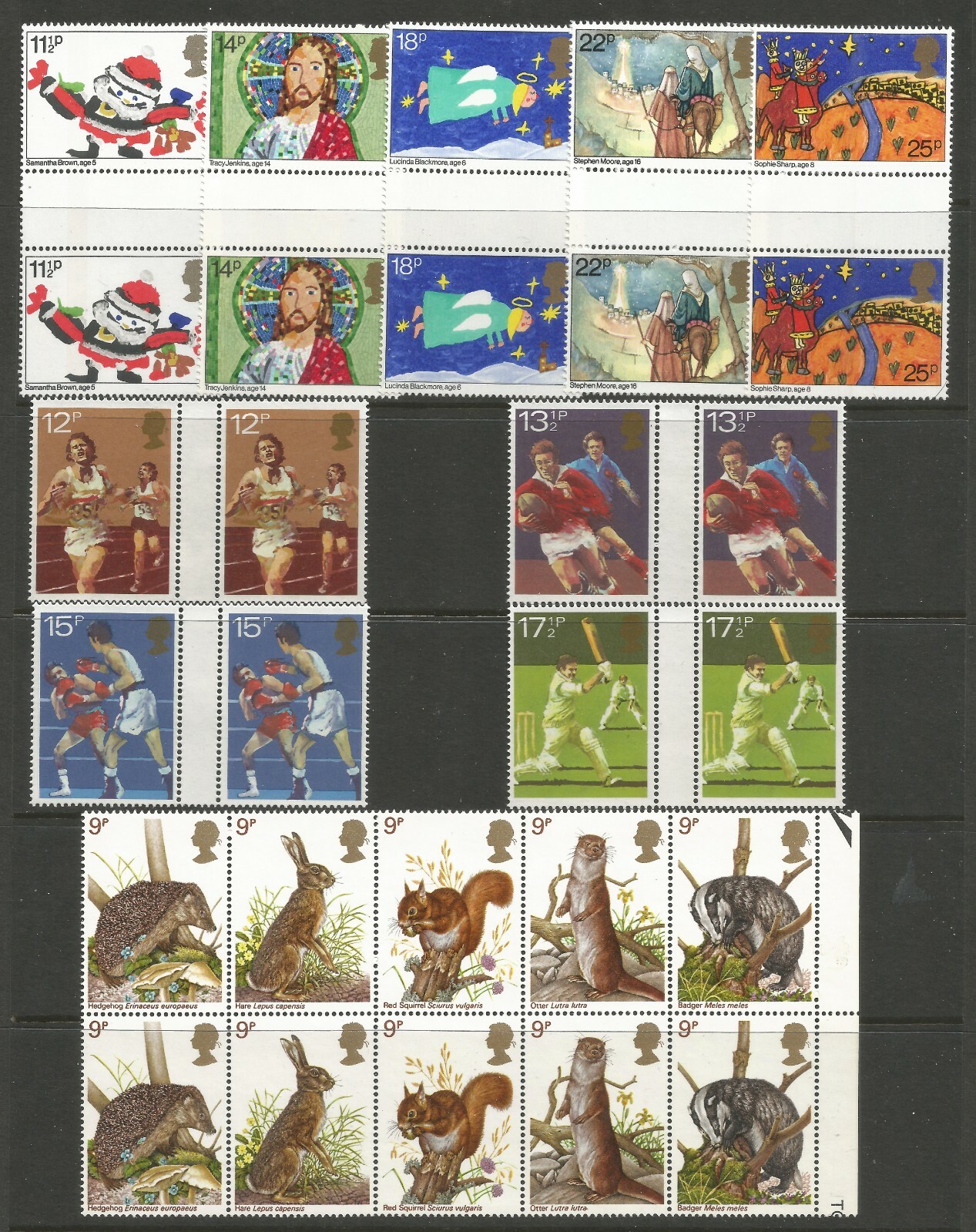 GREAT BRITAIN,1977-1981, SELECTION OF 12 SETS IN PAIRS, MNH** Без бренда - фотография #4