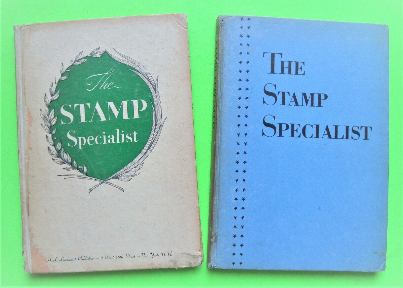Two 1940 & 1941 THE STAMP SPECIALIST Books HARDCOVER 288-pg RARE STAMPS / COVERS The Stamp Specialist