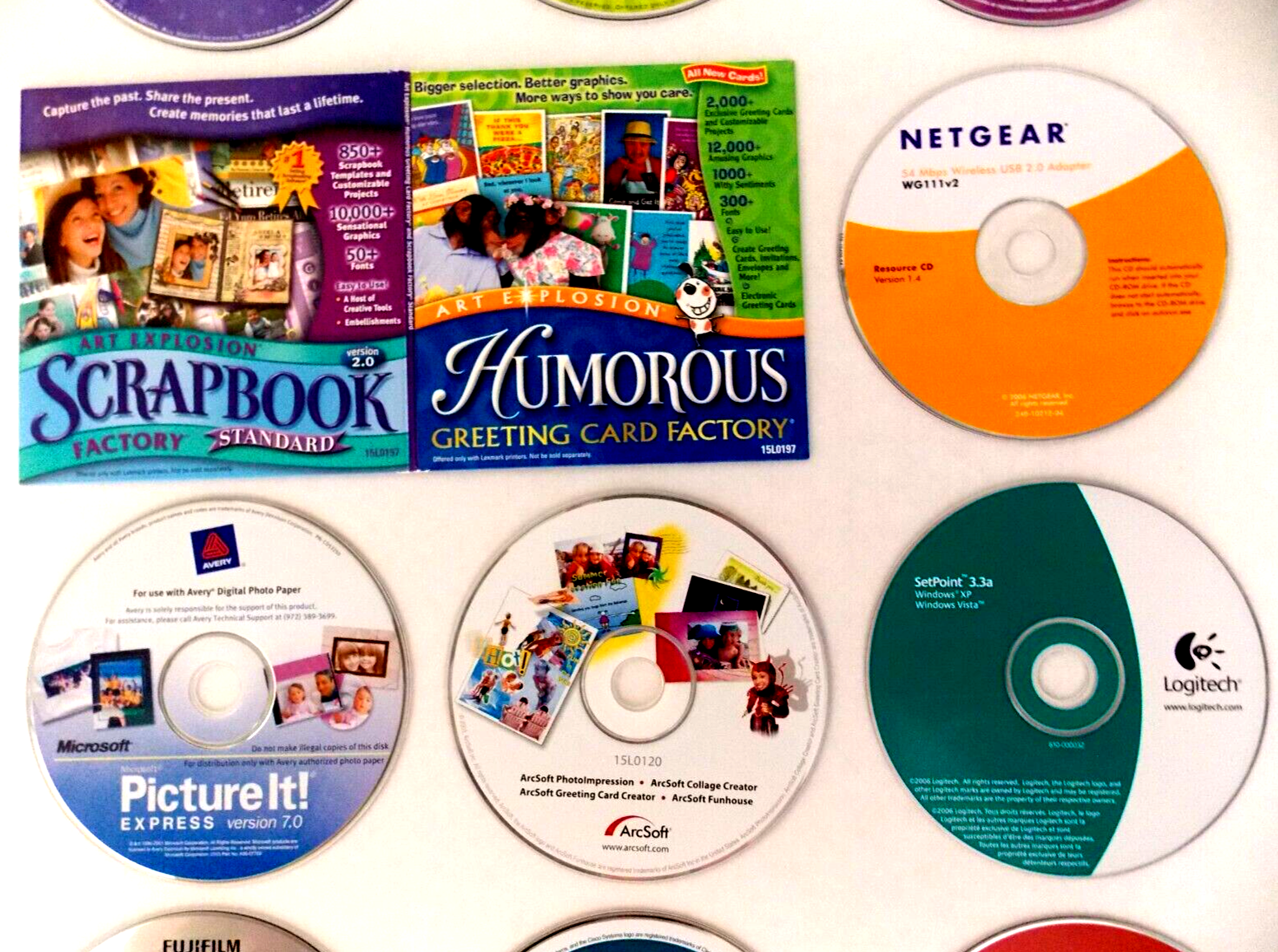 VINTAGE LOT OF 12 COMPUTER SOFTWARE PROGRAMS ~ CD-ROM DISCS MIXED LOT ~ EXC COND Mixed Brands Computer Software - фотография #3