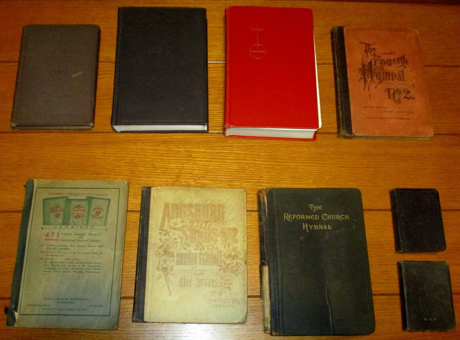 Vintage Hymnal and Gospel Book Lot (9 Different)  1890 -- 1968    Без бренда