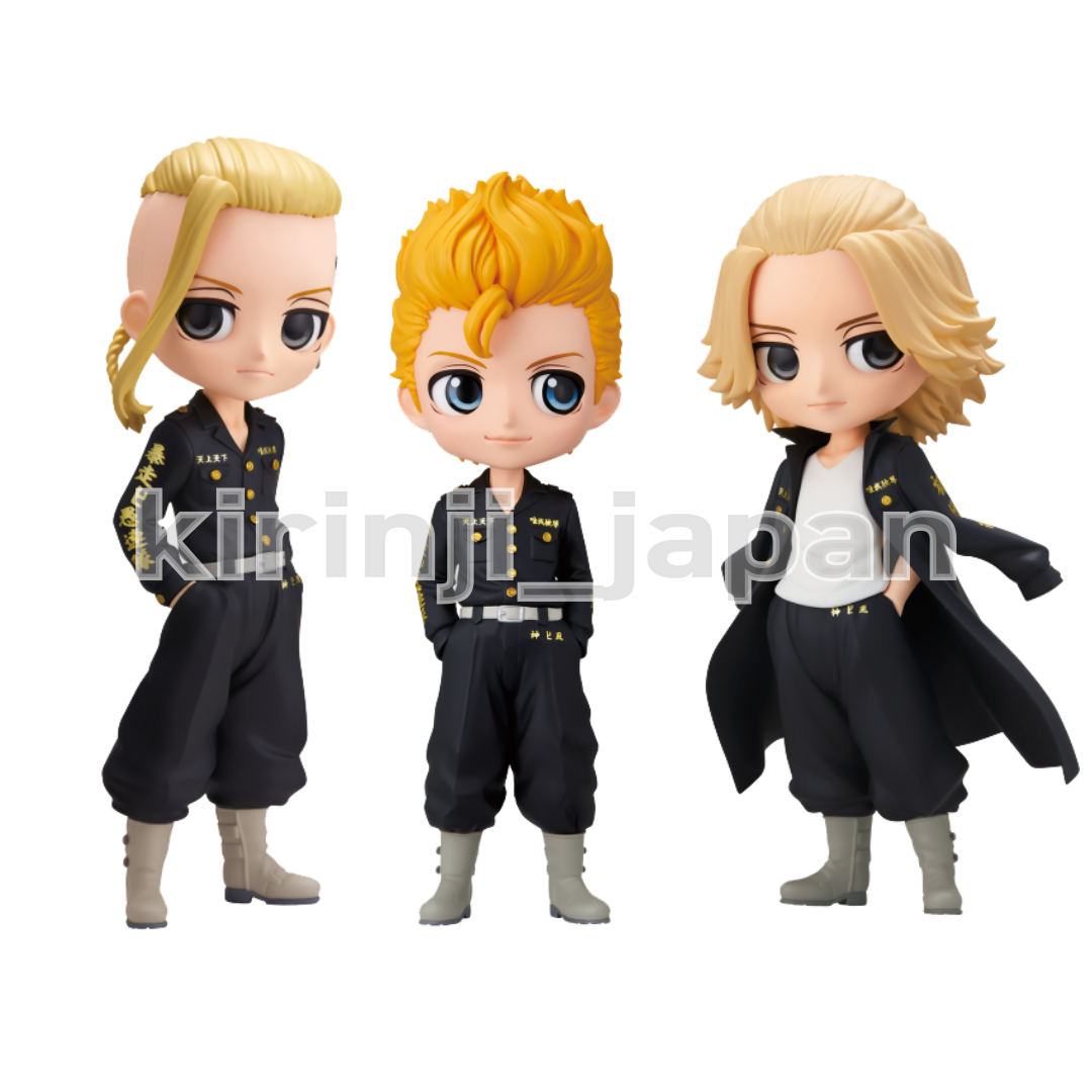 Q posket Tokyo Revengers Takemichi Manjiro Ken Figure A Set of 3 Qposket New BANPRESTO Animator Doll - фотография #6