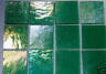 12 PIECES 1/2"x1/2" IRIDIZED TRANSPARENT EMERALD GREEN BULLSEYE 3mm GLASS 90 COE Bullseye 1417.31 - фотография #2