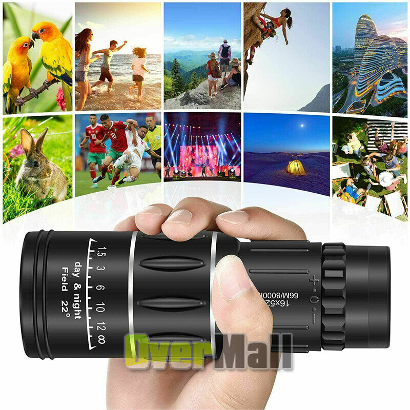 16x52 Zoom HD Vision Monocular Telescope Hunting Camera HD Scope + Phone Holder MUCH Does Not Apply - фотография #5