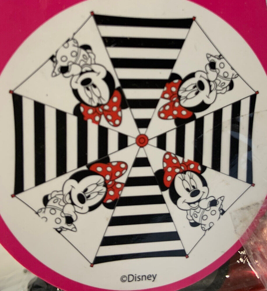 NEW Classic Minnie Mouse Whimsical Childs Umbrella clear Black-White - Disney Disney