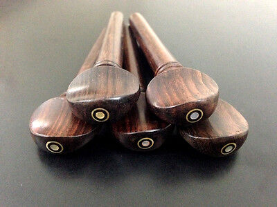 Oud Pegs Rosewood Swiss Models A quality with Persian Eye 55/9/7 mm 12 pcs Lot violin india Does Not Apply - фотография #6