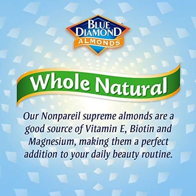 Whole Natural Raw Snack Nuts, 40 Oz Resealable Bag (Pack of 1) Blue Diamond Almonds - фотография #2