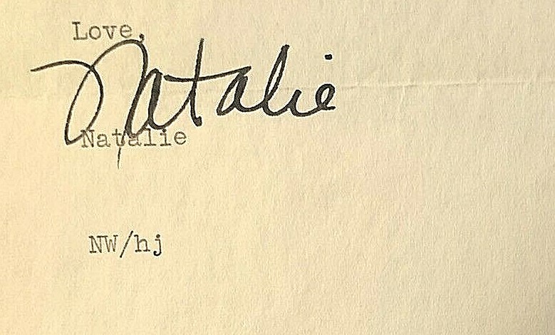 NATALIE WOOD & ROBERT WAGNER SIGNED PAIR OF ORIG. LETTERS ON THEIR LETTERHEADS!! Без бренда - фотография #3