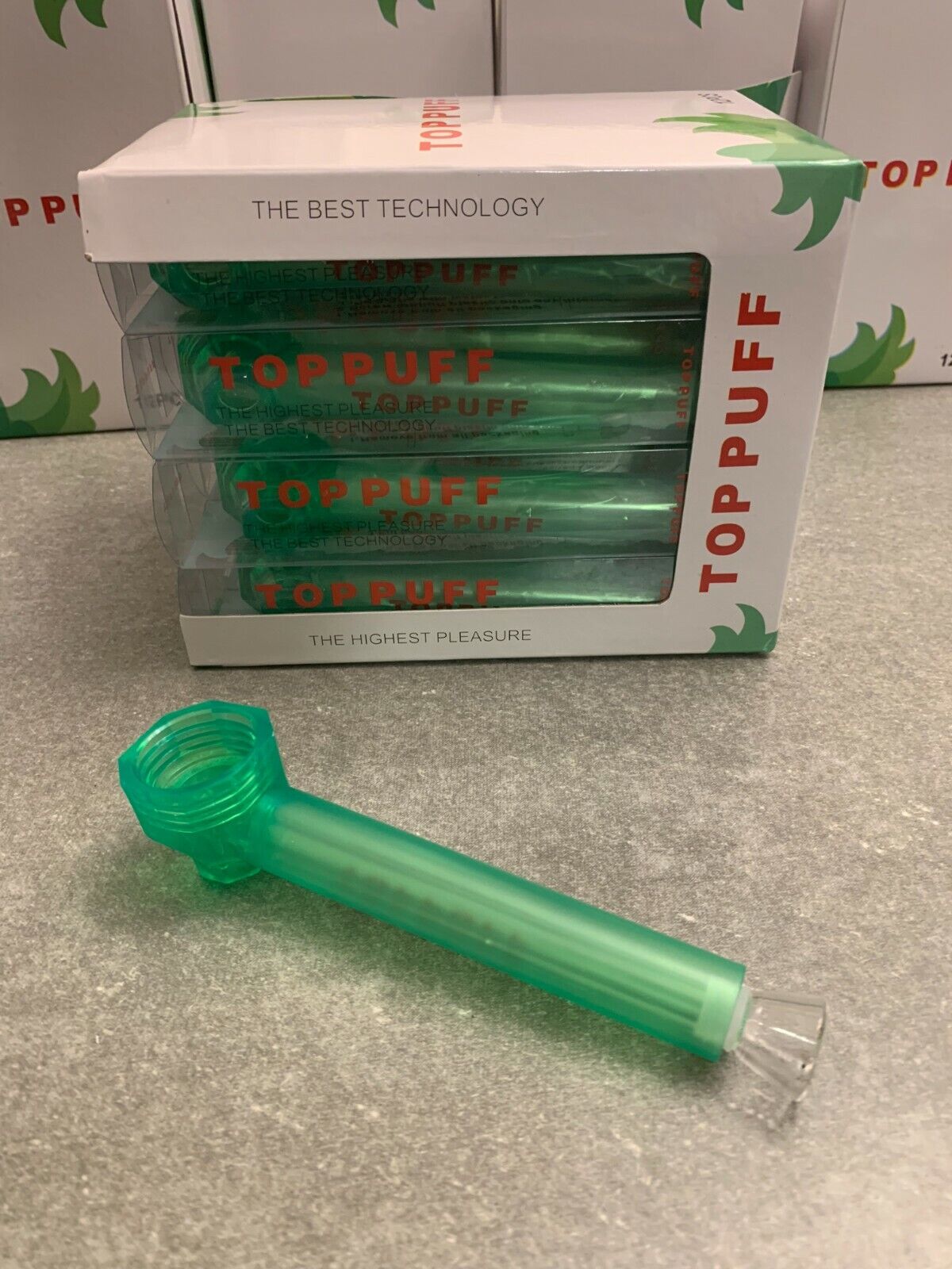 [3Packs Green]  Screw-on Water Bottle Converter Glass Bong Hookah Toppuff - фотография #7