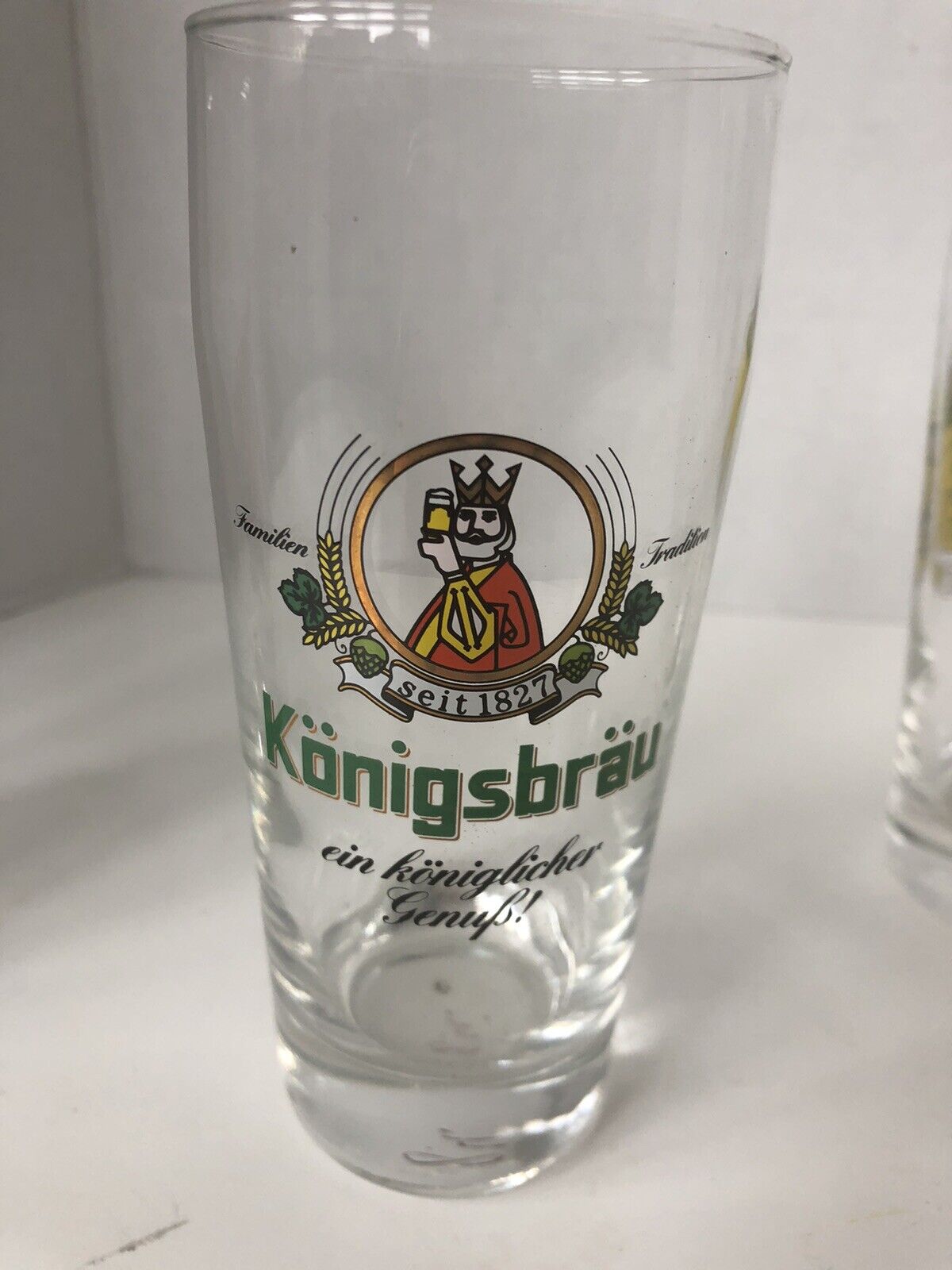 Vintage German Beer Glass Set of 6 Half Pint Budweiser Budvar Kaiser Konigsbrau+ Budweiser - фотография #11
