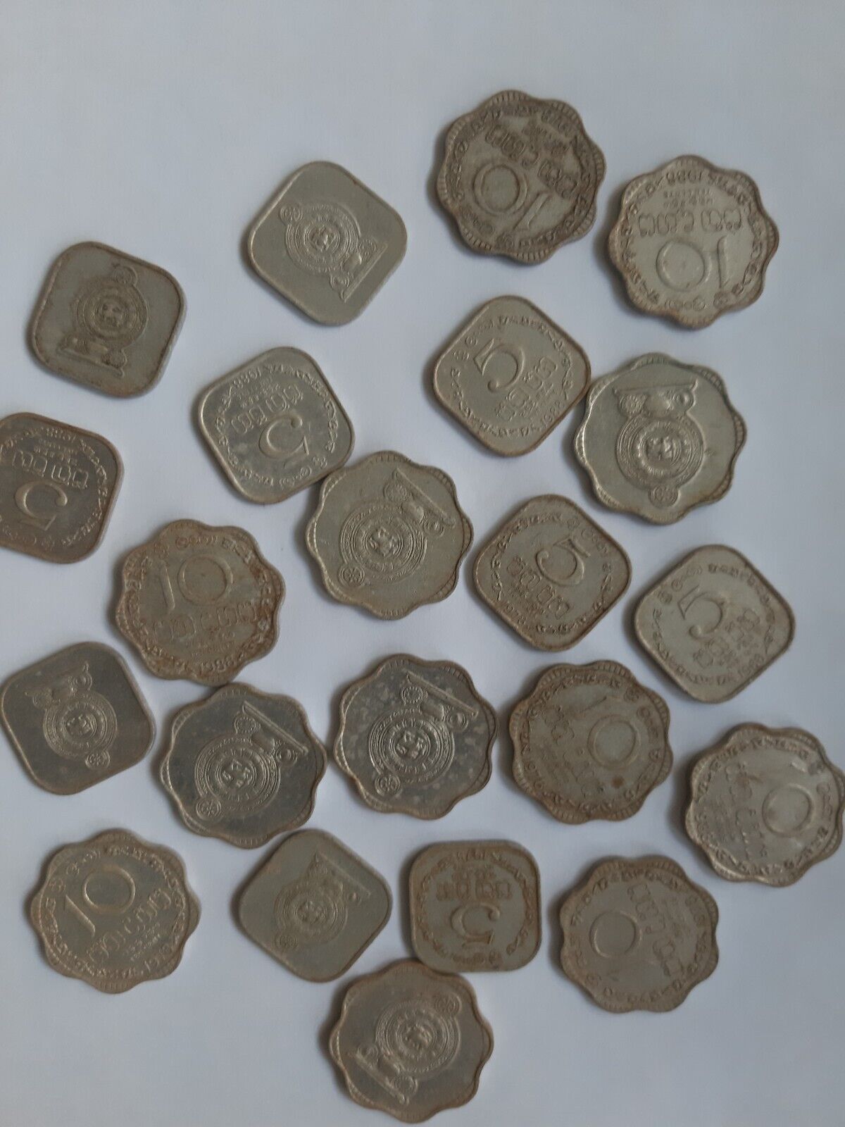 SRI LANKAN COINS. SOUTH ASIA ISLAND. OLD COLLECTIBLE MONEY RUPEES 10 CENTS Без бренда - фотография #2