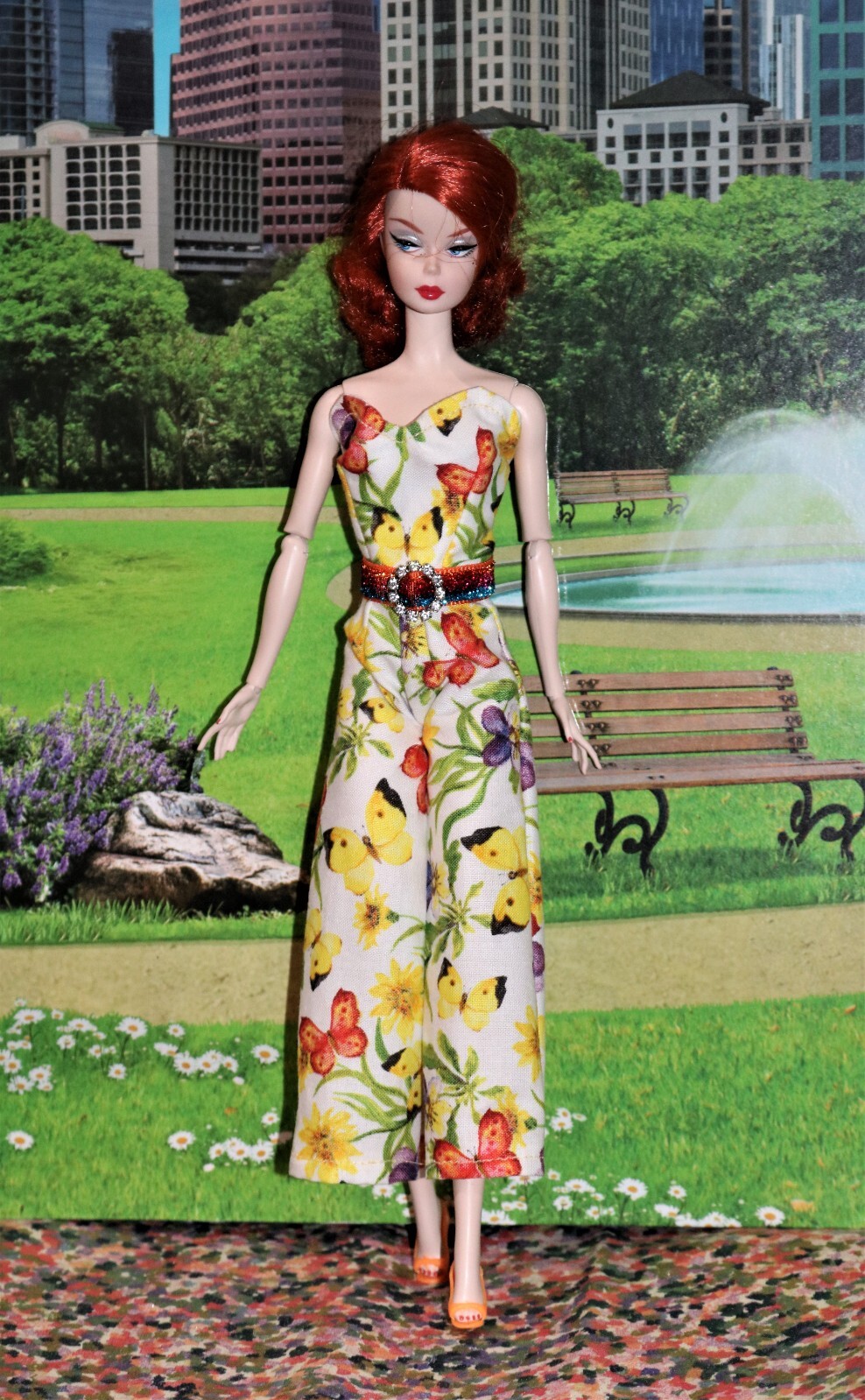 FITS BARBIE SILKSTONE VINTAGE dress clothes romper jumpsuit free shipping 03.28 Unbranded - фотография #4
