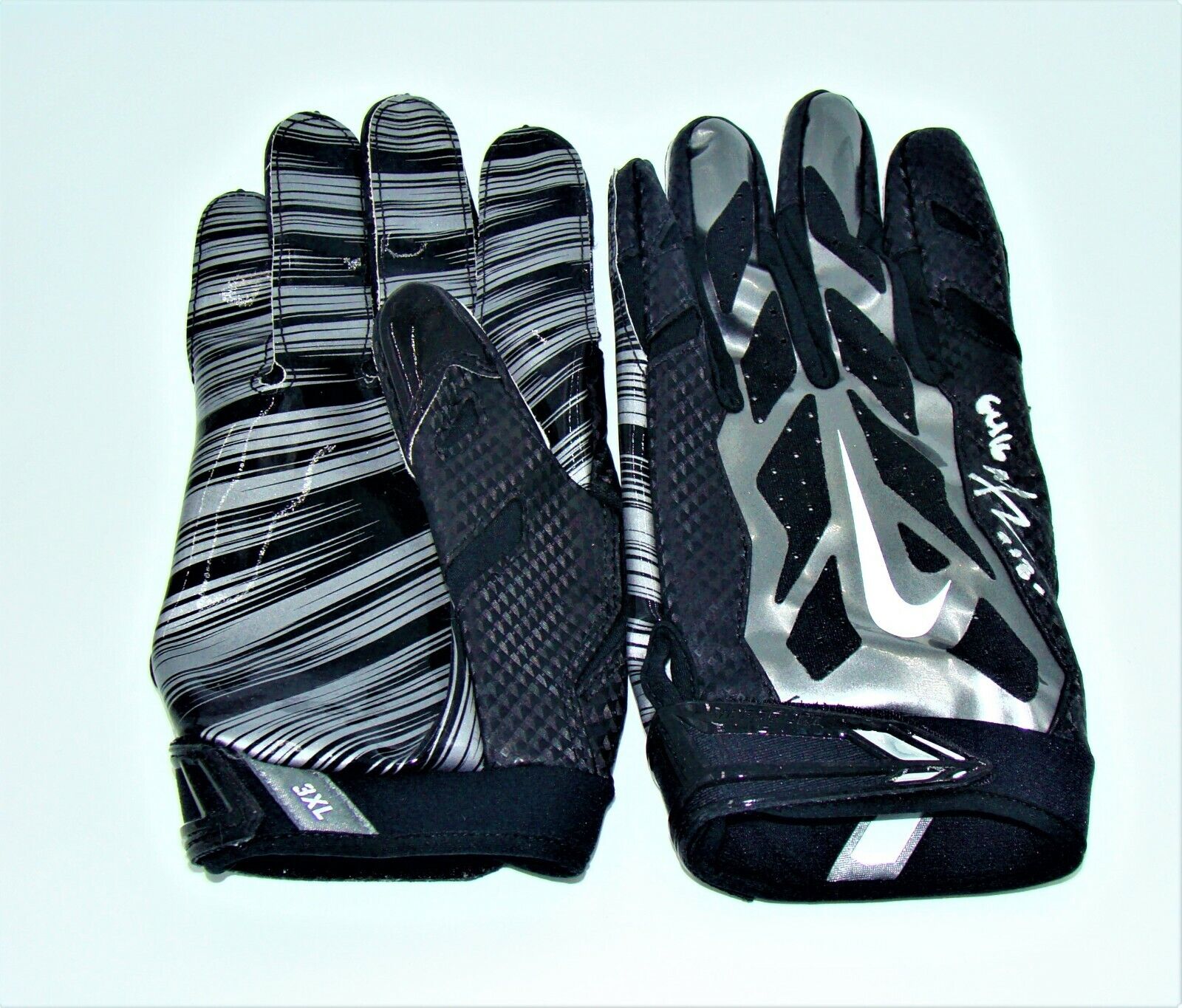 Michael Thomas Rookie Season Game Used Autographed Gloves 1/1 Black Pair Без бренда - фотография #3