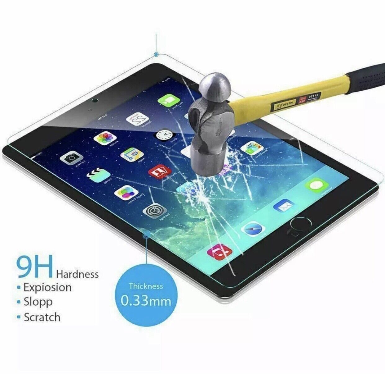 5x Tempered Glass Screen Protector Cover For iPad 10.2 inch 2019 7th Generation Unbranded Does Not Apply - фотография #2